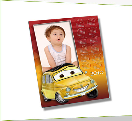 Calendario impresion A4 coche Calendario impresion A4 coche